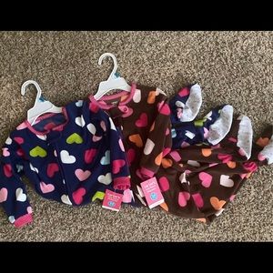Brand New Carter’s 24 month fleece sleepers